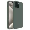 Newface iPhone 15 Kılıf First Silikon - Koyu Yeşil