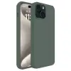 Newface iPhone 15 Kılıf First Silikon - Koyu Yeşil