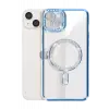 Newface iPhone 15 Kılıf Joke Simli Magneticsafe Kılıf - Mavi