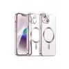 Newface iPhone 15 Kılıf Kross Magneticsafe Kapak - Rose