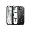 Newface Apple iPhone 15 Kılıf Kross Magneticsafe Kapak - Siyah