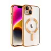 Newface iPhone 15 Kılıf Kross Magneticsafe Kapak - Turuncu
