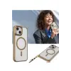 Newface iPhone 15 Plus Kılıf Enka Magsafe Silikon Kılıf - Desert