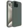 Newface Apple iPhone 15 Plus Kılıf First Silikon - Koyu Yeşil