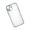 Newface iPhone 15 Plus Kılıf Montreal Silikon Kapak - Gri