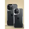 Newface iPhone 15 Pro Kılıf Boyi Silikon Kapak - Siyah