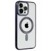 Newface Apple iPhone 15 Pro Kılıf Kronos Magsafe Kapak - Lacivert