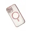 Newface iPhone 15 Pro Kılıf Kross Magneticsafe Kapak - Rose