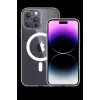 Newface Apple iPhone 15 Pro Max Kılıf Tron Şeffaf Magsafe Kapak - Şeffaf