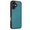 Newface iPhone 16 Kılıf Aras Deri Kapak - Açık Yeşil