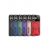 Newface iPhone 16 Kılıf Joy Lens Standlı Kapak - Siyah