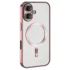 Newface iPhone 16 Kılıf Kross Magneticsafe Kapak - Pembe