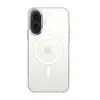 Newface Apple iPhone 16 Kılıf Pc Real Magsafe Kapak - Şeffaf