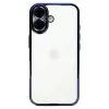 Newface iPhone 16 Kılıf Razer Lensli Silikon - Lacivert