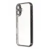 Newface iPhone 16 Kılıf Razer Lensli Silikon - Siyah