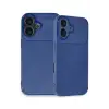 Newface iPhone 16 Plus Kılıf Auto Focus Karbon Kapak - Lacivert
