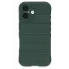 Newface iPhone 16 Plus Kılıf Optimum Silikon - Koyu Yeşil