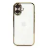 Newface iPhone 16 Plus Kılıf Razer Lensli Silikon - Gold