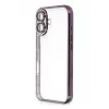 Newface iPhone 16 Plus Kılıf Razer Lensli Silikon - Mor