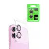 Newface iPhone 16 Plus Raze Metal Kamera Lens - Pembe