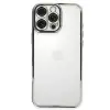 Newface iPhone 16 Pro Kılıf Razer Lensli Silikon - Gümüş