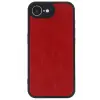 Newface iPhone 16E Kılıf Aras Deri Kapak - Kırmızı