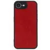 Newface Apple iPhone 16E Kılıf Aras Deri Kapak - Kırmızı