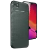Newface Apple iPhone 16E Kılıf Auto Focus Karbon Kapak - Koyu Yeşil