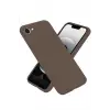 Newface Apple iPhone 16E Kılıf First Silikon - Kahverengi