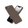 Newface iPhone 16E Kılıf First Silikon - Kahverengi