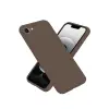 Newface Apple iPhone 16E Kılıf First Silikon - Kahverengi