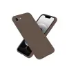 Newface Apple iPhone 16E Kılıf First Silikon - Kahverengi