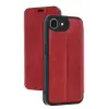 Newface Apple iPhone 16E Kılıf Flip Cover - Kırmızı