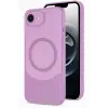 Newface iPhone 16E Kılıf Maya Karbon Kapak - Mürdüm