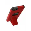 Newface iPhone 6 Kılıf Mega Standlı Silikon - Kırmızı
