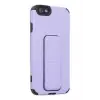 Newface Apple iPhone 6 Kılıf Mega Standlı Silikon - Lila