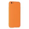Newface iPhone 6 Kılıf Nano içi Kadife Silikon - Turuncu