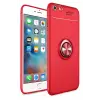Newface Apple iPhone 6 Kılıf Range Yüzüklü Silikon - Kırmızı
