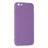 Newface iPhone 6 Plus Kılıf Nano içi Kadife Silikon - Mor