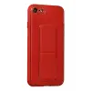 Newface Apple iPhone 7 Kılıf Coco Deri Standlı Kapak - Kırmızı