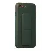 Newface Apple iPhone 7 Kılıf Coco Deri Standlı Kapak - Yeşil