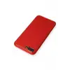 Newface iPhone 7 Plus Kılıf Coco Deri Silikon Kapak - Kırmızı