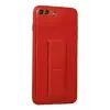 Newface Apple iPhone 7 Plus Kılıf Coco Deri Standlı Kapak - Kırmızı
