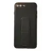 Newface Apple iPhone 7 Plus Kılıf Coco Deri Standlı Kapak - Siyah