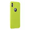Newface Apple iPhone X Kılıf First Silikon - Parlak Sarı
