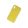 Newface Apple iPhone X Kılıf Lansman Legant Silikon - Sarı