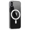 Newface iPhone X Kılıf Magneticsafe Şeffaf Silikon - Şeffaf