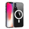 Newface iPhone X Kılıf Magneticsafe Şeffaf Silikon - Şeffaf