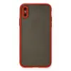 Newface Apple iPhone X Kılıf Montreal Silikon Kapak - Kırmızı