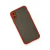 Newface iPhone X Kılıf Montreal Silikon Kapak - Kırmızı